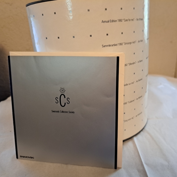 RARE 1987 Swarovski crystal Lovebirds figurine w certificate - Picture 5 of 7